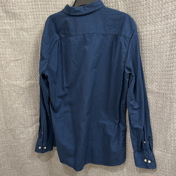 Sonoma Large (L) Modern Fit Men’s Button Down Dress Shirt - Blue - Picture 4 of 5